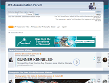 Tablet Screenshot of jfkassassinationforum.com